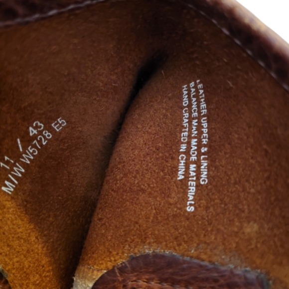 Size 11 Mens Born Brown Leather Boots - Picture 5 of 8